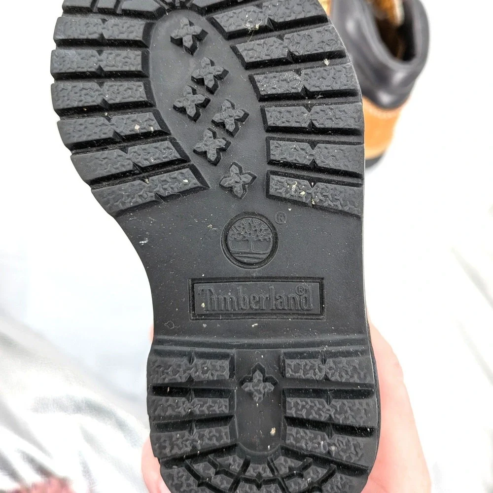 Timberland Toddler Boots Wheat Leather Hiking Lace Up Size‎ 5 Kids